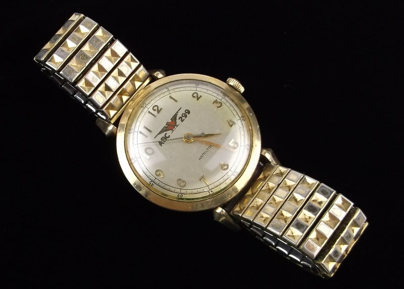 Gorgeous 1961 Hamilton ABC Bowling 299 Award Watch Works Great: excellent condition