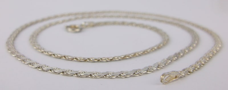 Mint Vint Thick Italian Sterling Silver Chain Necklace 18": Guaranteed Solid 925 Sterling Silver, in Excellent Condition