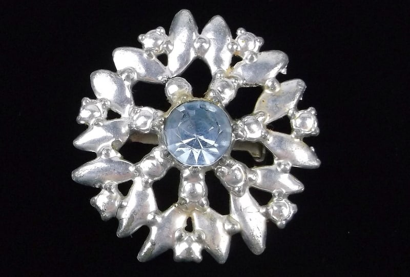 Stunning Vintage 1930s Art Deco Rhinestone Brooch: excellent condition