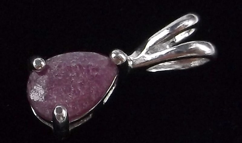 New Vintage Sterling Silver Ruby Pendant: Solid Sterling Silver Guaranteed, in Brand New Never Worn Condition.