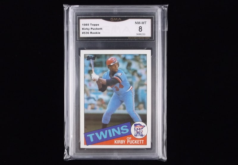 1985 Topps Kirby Pucket Rookie Card GMA 8 NM-MT: w A Vintage Graded Sports card in the Graded Condition Shown