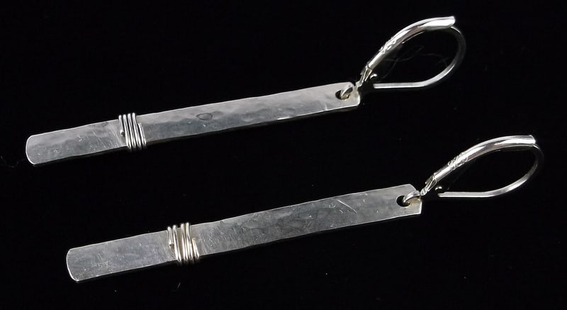 Mint Vintage Bali Sterling Silver Long Drop Earrings (1 of 2)