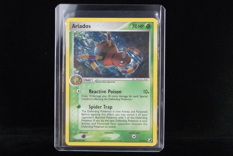 NM 2005 Pokemon Ariados Rare Holo Spider Trap: v An Original Authentic Pokemon Card in the Condition listed in the title