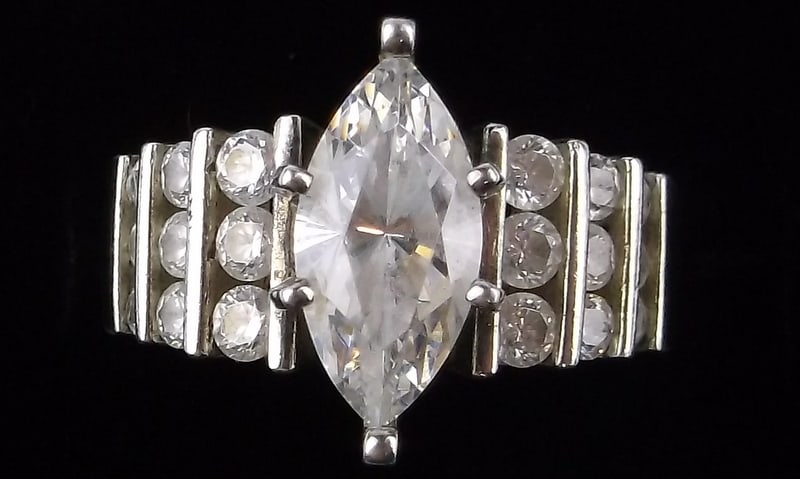 Mint Vint Thick Sterling Silver Engagement Ring 7 (1 of 2)