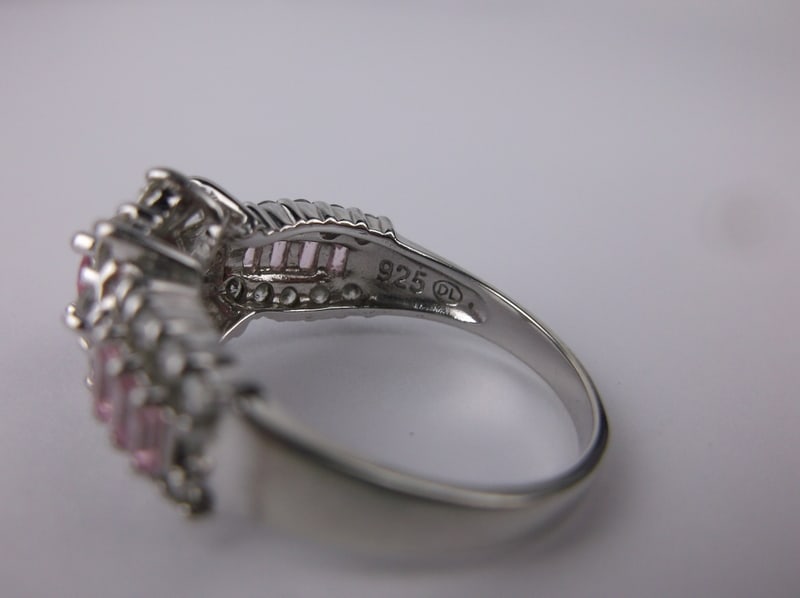 Mint Designer CZ Cocktail Ring 7.5 - 2
