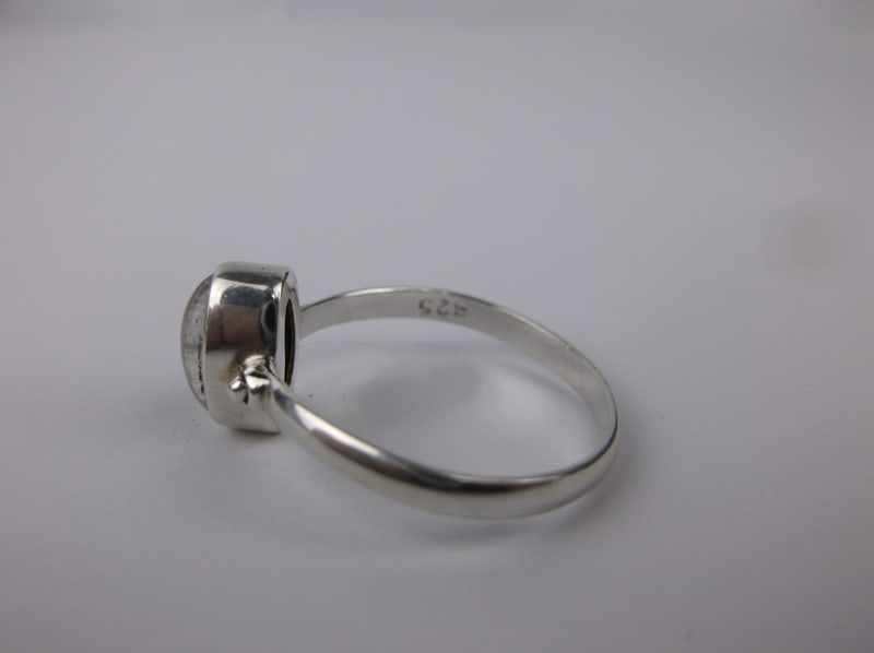 Mint Sterling Silver Moonstone Ring 9 - 2