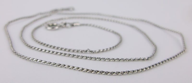 Stunning Vint 1960s Avon Sterling Silver Chain Necklace 18" (1 of 2)