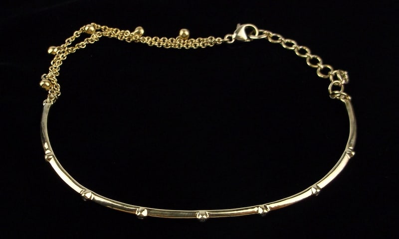 Mint Gold Over Sterling Silver Bracelet 8": Guaranteed Solid 925 Sterling Silver, in Excellent Condition