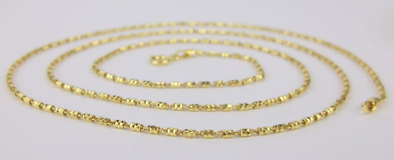 New Vintage Thick Gold Over Sterling Chain Necklace 24" (1 of 2)