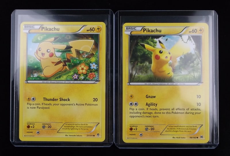 NM 2014-15 Pokemon Pikachu Card Lot: q A Genuine Pokemon TCG Card in the listed condition in title, all are Unplayed
