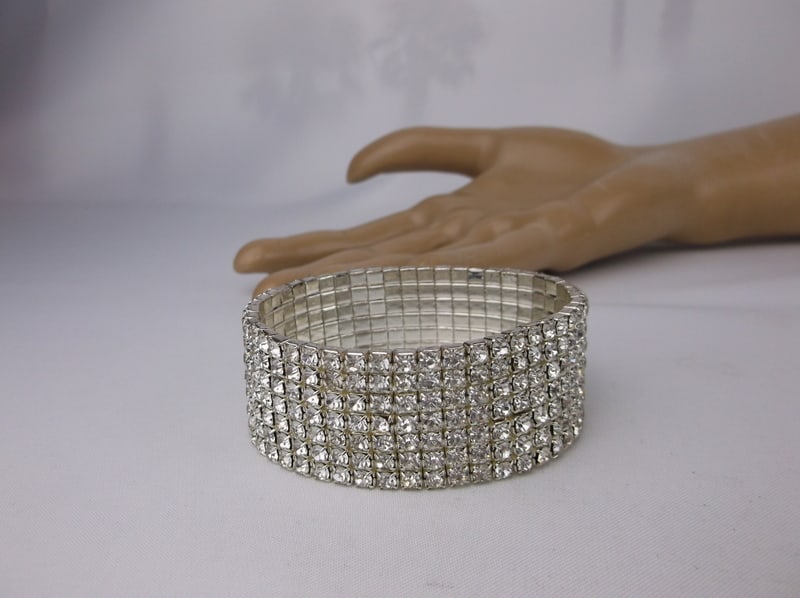 Mint Big Vint Rhinestone Bracelet - 2