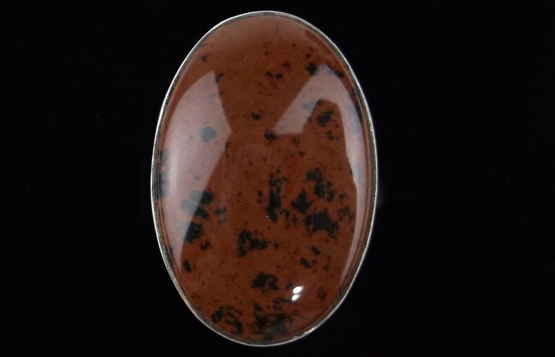 Mint Big Vintage Taxco Sterling Silver Red Jasper Ring 9: Guaranteed Solid 925 Sterling Silver, in Excellent Condition