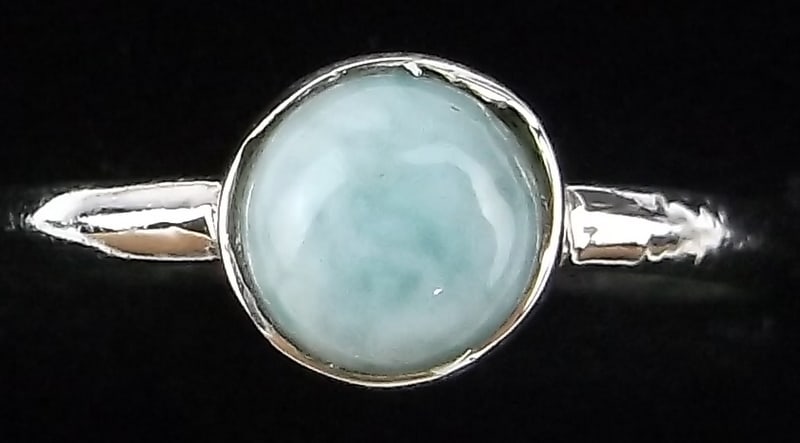 New Designer Sterling Silver Larimar Ring 6.5: Solid Sterling Silver Guaranteed, in Brand New Never Worn Condition.