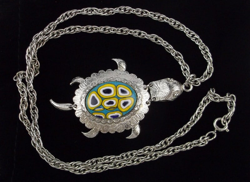 Mint Vintage 1960s Turtle Necklace 24": Mint Condition, In Like New Condition, Perfect
