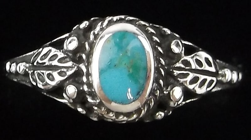 New Designer Sterling Silver Turquoise Ring 8 (1 of 2)