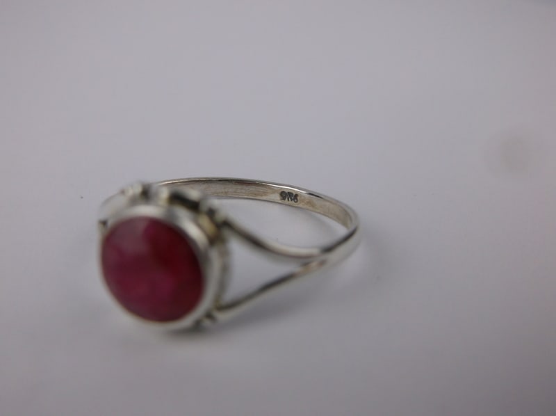 New Designer Sterling Silver 1ct Ruby Rine 8 - 2