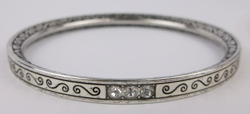 Stunning Vintage Brighton Bangle Bracelet 8": excellent condition