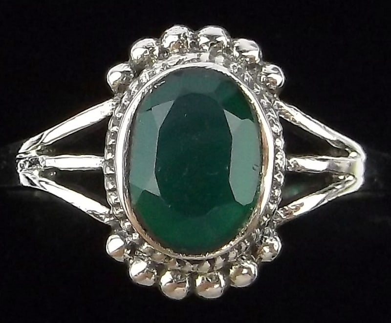 New Designer Bali Sterling Silver 1ct Chalcedony Ring 8: Solid Sterling Silver Guaranteed, in Brand New Never Worn Condition.