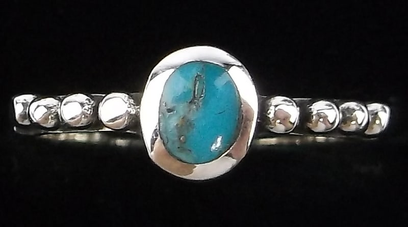 New Designer Bali Sterling Silver Turquoise Ring 5 (1 of 2)