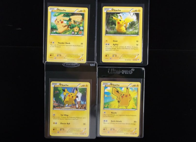 4 NM-M 2014-15 Pokemon Pikachu Card Lot All Different: q A Genuine Pokemon TCG Card in the listed condition in title, all are Unplayed