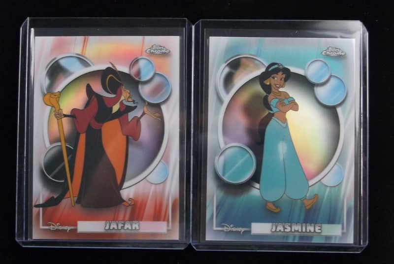 2 Mint 2026 Disney Topps Chrome Jasmine Jafar Refractor Lot Alladin (1 of 2)