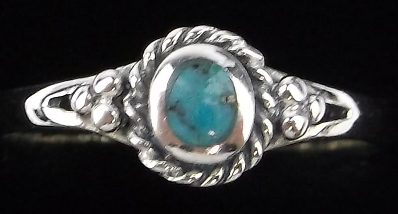 New Bali Designer Sterling Silver Turquoise Ring 7.5: Solid Sterling Silver Guaranteed, in Brand New Never Worn Condition.