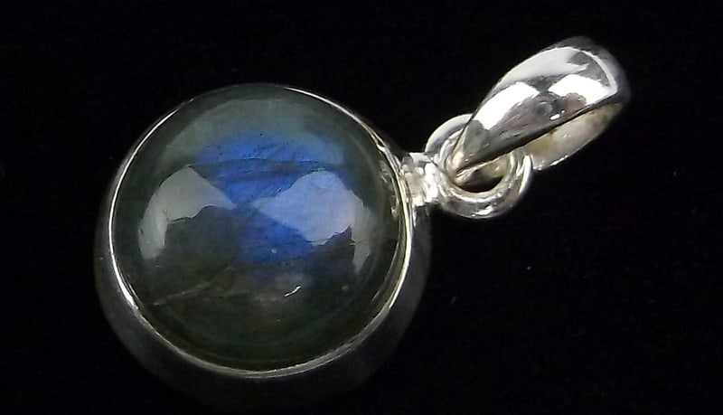 New Designer Sterling Silver Labradorite Pendant (1 of 2)