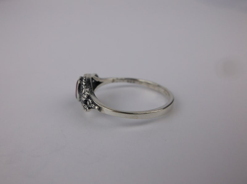 New Designer Bali Sterling Silver Ruby Ring 8 - 2