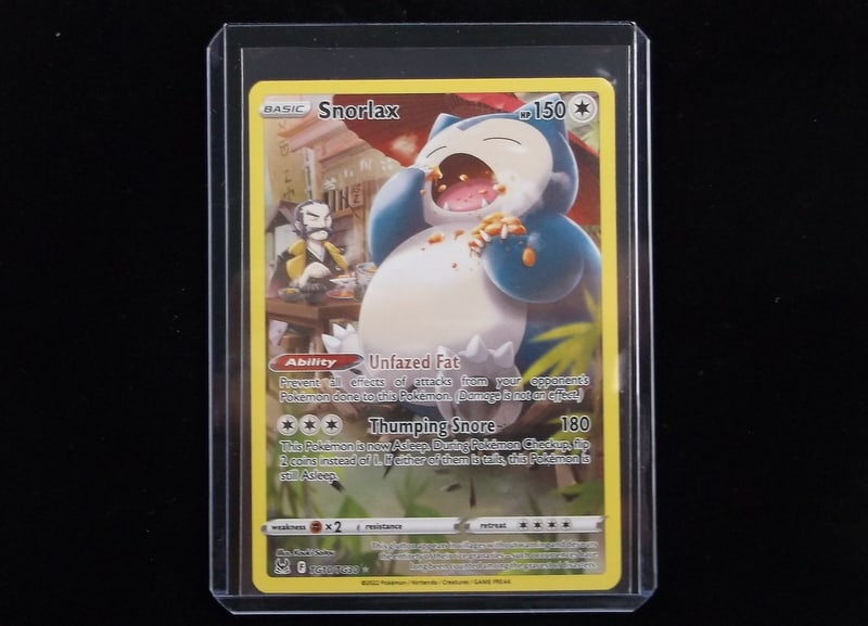 Mint 2022 Pokemon Snorlax Illustration Secret Rare Full Art: q A Genuine Pokemon TCG Card in the listed condition in title, all are Unplayed