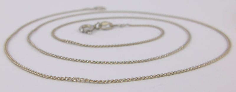 Stunning Vintage Italian Sterling Silver Chain Necklace 18" (1 of 2)