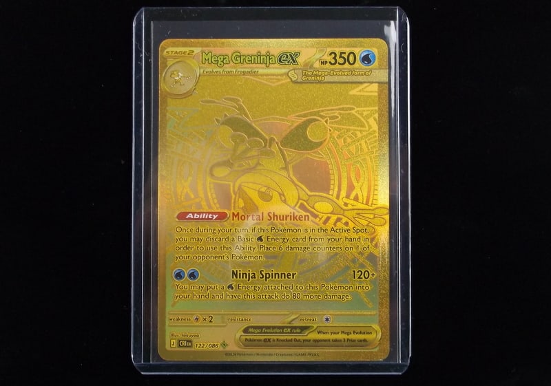 Mint+ 2026 Pokemon Greninja Gold Special Illustration Secret Rare