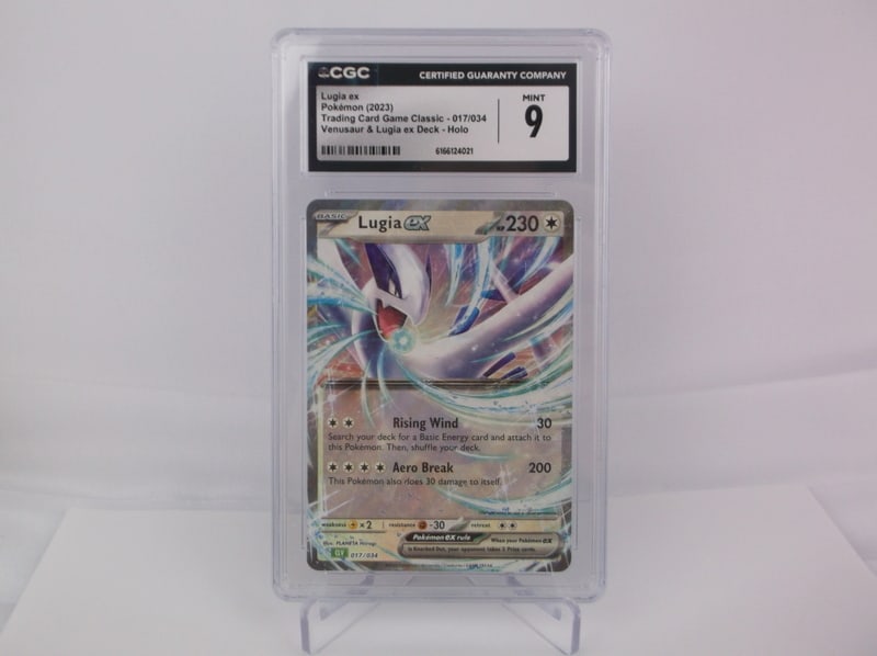 2023 Pokemon Lugia EX Ultra Rare CGC 9 Mint Graded: q A Genuine Pokemon TCG Card in the listed condition in title, all are Unplayed