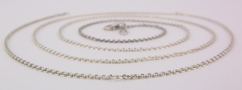 Stunning Vintage Pandora Sterling Silver Chain Necklace 28": Guaranteed Solid 925 Sterling Silver, in Excellent Condition