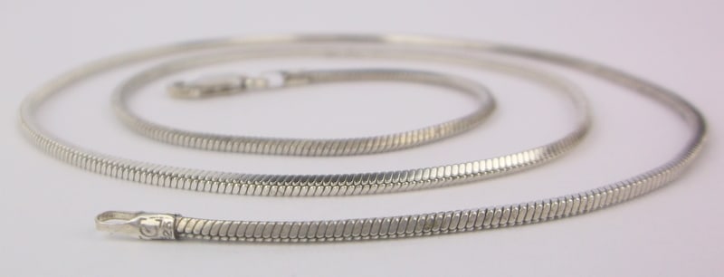 Mint Thick Vint Italian Sterling Silver Chain Necklace 18": Guaranteed Solid 925 Sterling Silver, in Excellent Condition