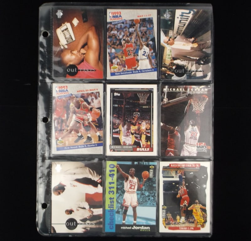 9 NM-M 1990s Michael Jordan Card Lot Topps Skybox Upper Deck (1 of 3)