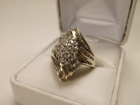 Beautiful Gold Over Sterling Silver Wedding Ring 8: Jewelry