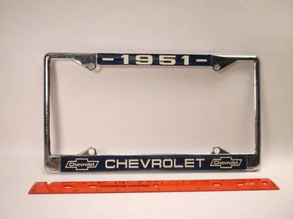 1951 Chevrolet License Plate Holder: .
