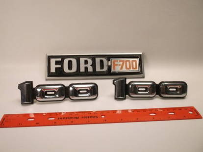 Vintage Ford Auto Badge Lot: .