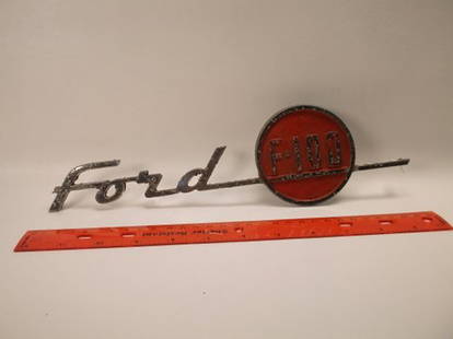 Antique Ford F-100 Truck Badge: .