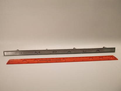 Vintage Chevrolet Impala Trunk Emblem: .