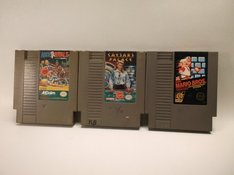 3 Vintage Nintendo NES Game Lot Mario Etc: Game Cartridge has been tested and works properly. May have some fading, discoloration, regular wear, etc.