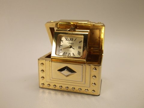 Nice Timex Miniature Chest Box Clock: works great, nice