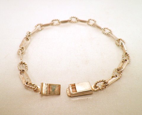 Very Nice Sterling Silver Vintage Chain Link Bracelet: Stamped .925