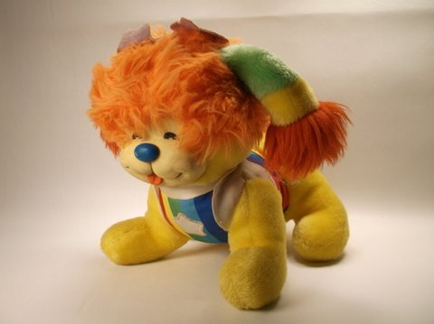 Vintage 1983 Rainbow Brite Dog Plush: .