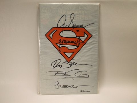 Multi Autographed Superman Comic Book Sealed COA: .