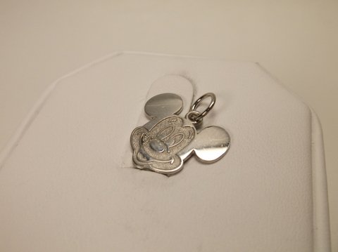 Nice Sterling Silver Mickey Mouse Pendant: .