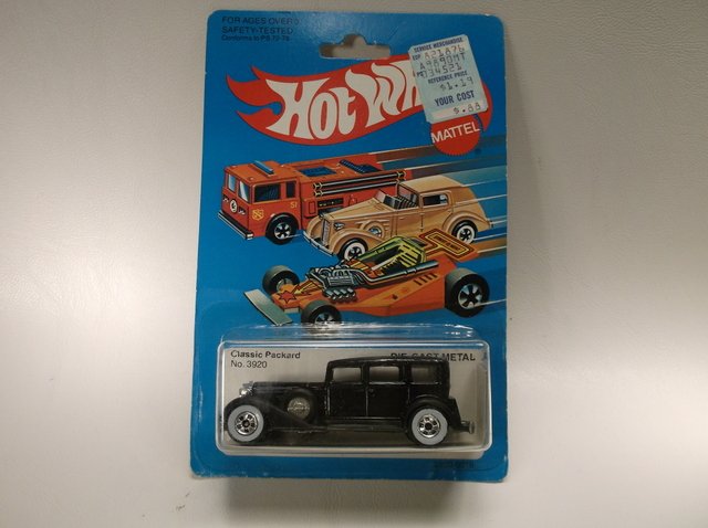 1982 Hot Wheels Classic Packard 3920 MOC: Titled date is what appears on the back of the package