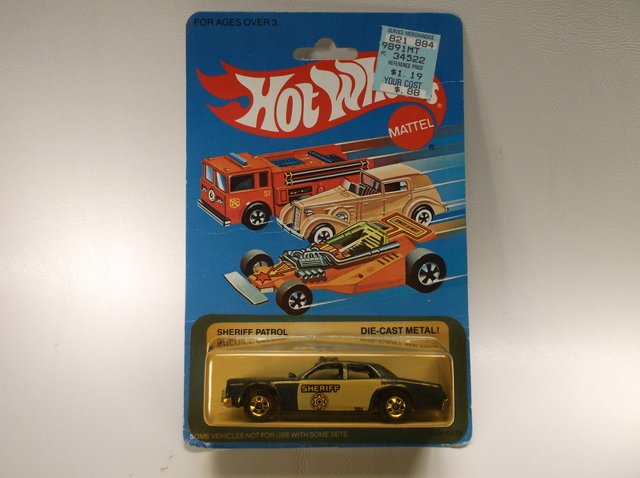 1982 Hot Wheels Sheriff Patrol 9526 MOC: Titled date is what appears on the back of the package