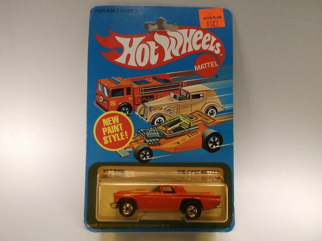 1982 Hot Wheels 57 T-Bird 9522 MOC: Titled date is what appears on the back of the package