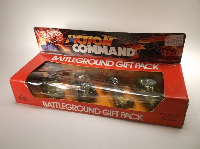 1984 Hot Wheels Battleground Gift Pack MISB: Titled date is what appears on the back of the package